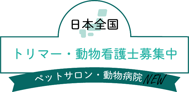 トリマー・スタッフ募集中 ペットサロン・動物病院 例